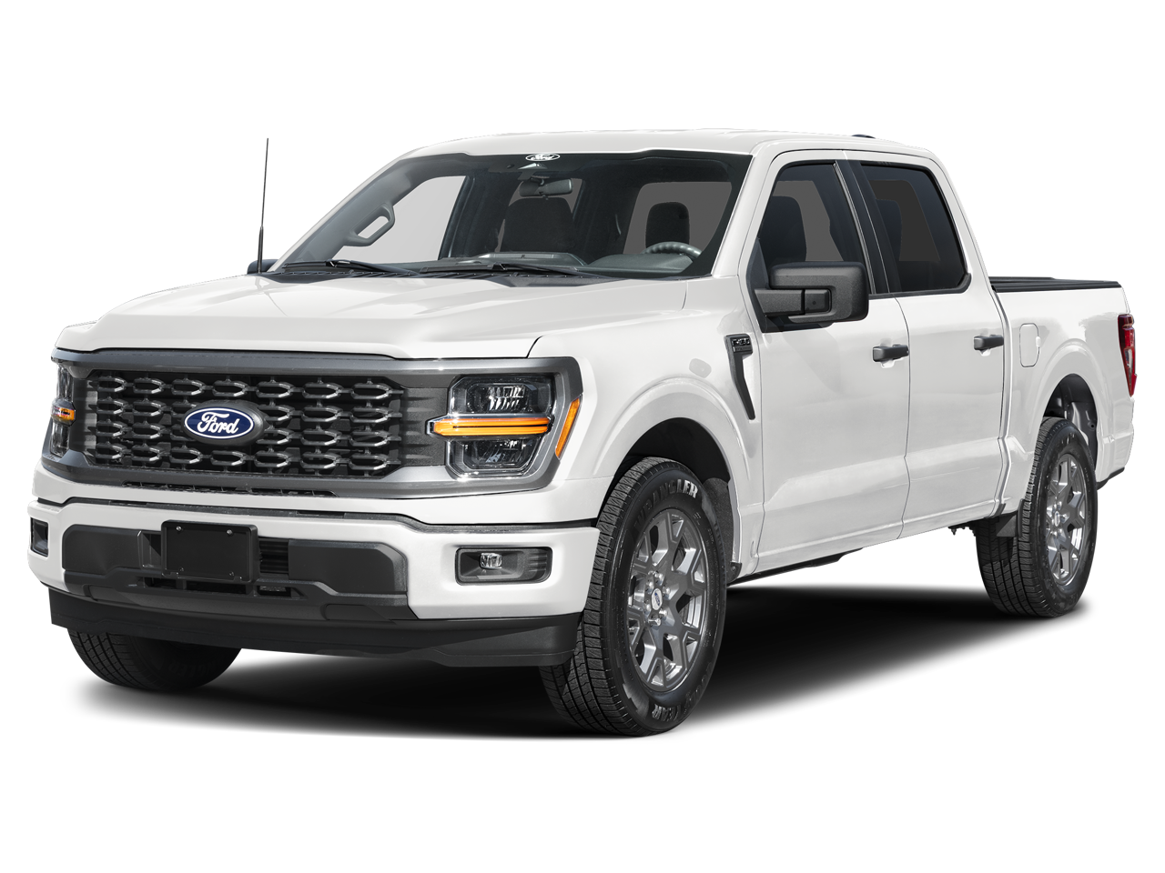 2026 Ford F-150 STX in Oxford White — front three-quarter view