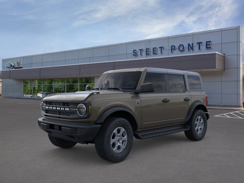 2026 Ford Bronco Big Bend in Marsh Gray — front three-quarter view
