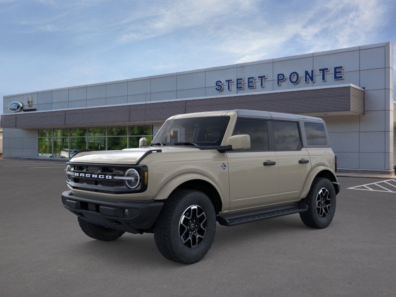 2026 Ford Bronco Outer Banks in Beige — front three-quarter view