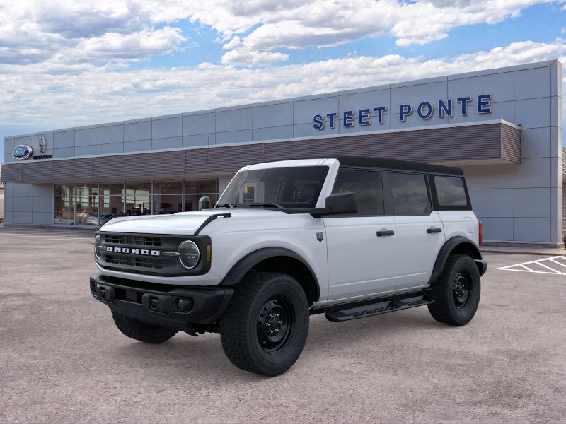 2026 Ford Bronco Big Bend in Oxford White — front three-quarter view