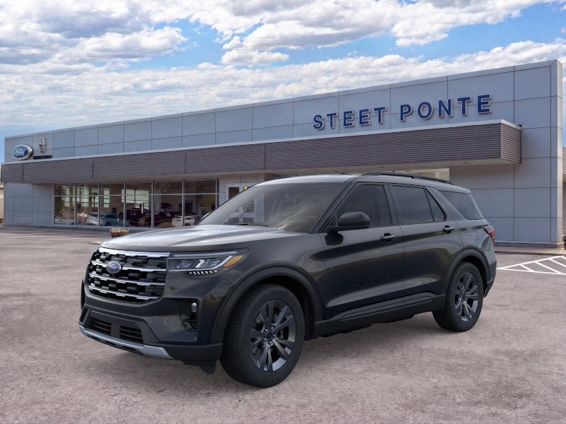 2026 Ford Explorer Active w/100A Pkg in Agate Black — front three-quarter view