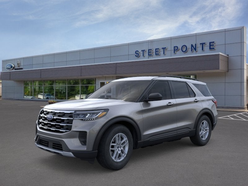 2026 Ford Explorer Active w/200A Pkg in Carbonized Gray Metallic — front three-quarter view