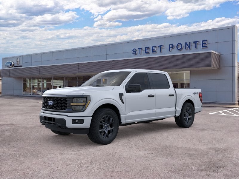 2026 Ford F-150 STX in Oxford White — front three-quarter view