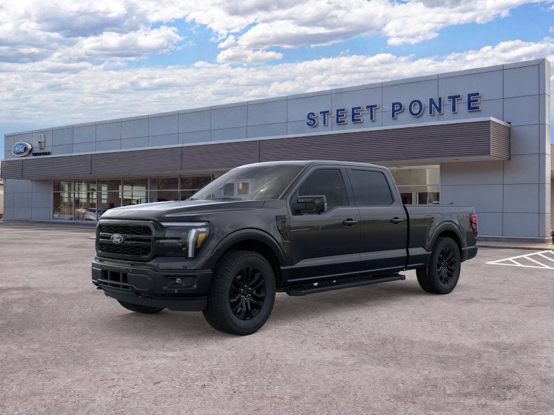 2026 Ford F-150 LARIAT in Black — front three-quarter view