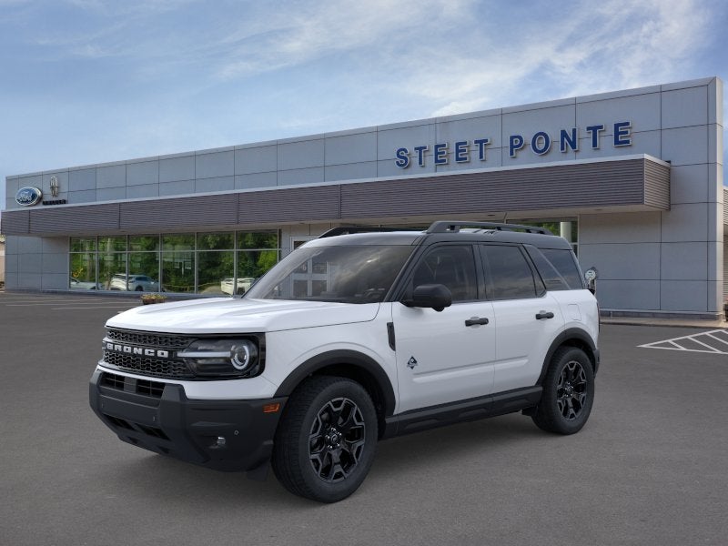 2026 Ford Bronco Sport Outer Banks in Oxford White — front three-quarter view
