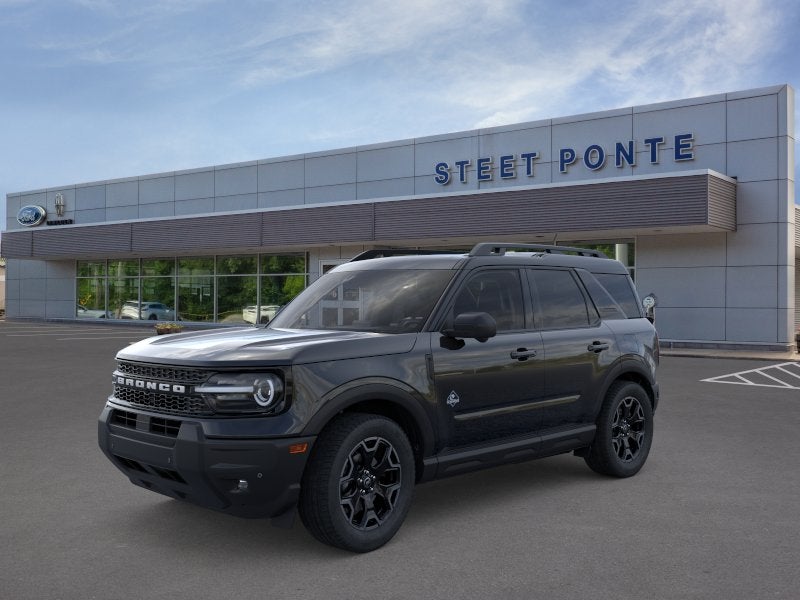 2026 Ford Bronco Sport Outer Banks in Shadow Black — front three-quarter view