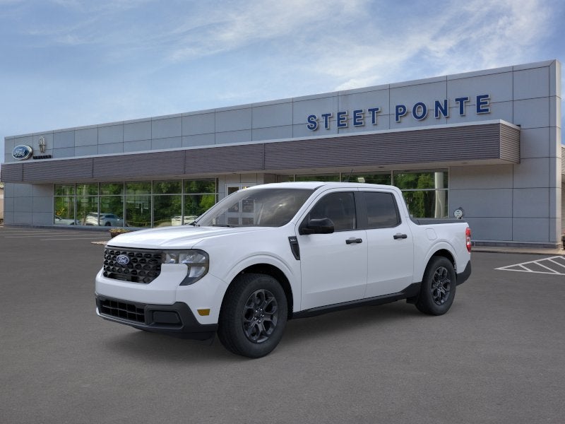2026 Ford Maverick XLT in Space White Metallic — front three-quarter view