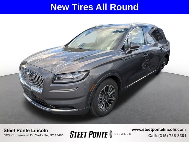 2023 Lincoln Nautilus Standard in Gray Metallic — front three-quarter view