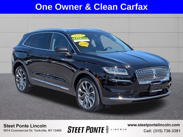 2023 Lincoln Nautilus Reserve in Black Metallic — front three-quarter view