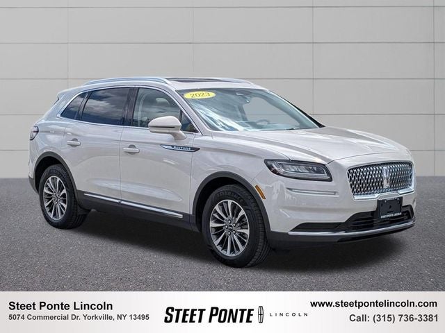 2023 Lincoln Nautilus Reserve in Pearl Metallic — front three-quarter view