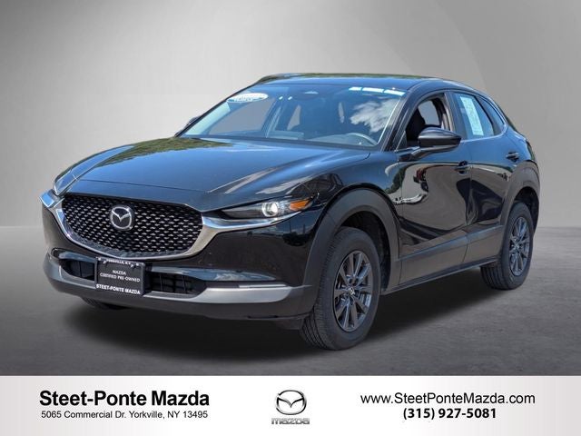 2024 Mazda Mazda CX-30 2.5 S in Jet Black Mica — front three-quarter view