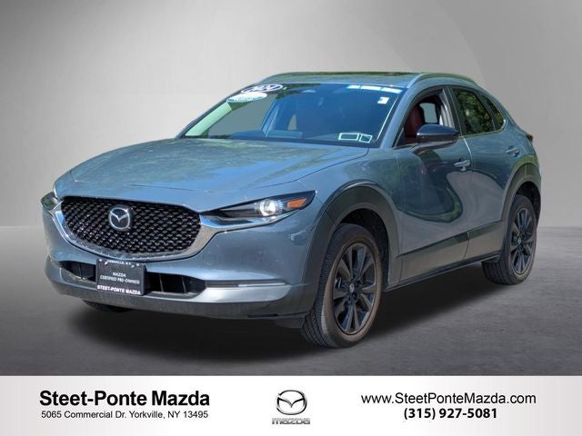 2024 Mazda Mazda CX-30 2.5 S Carbon Edition in Polymetal Gray Metallic — front three-quarter view