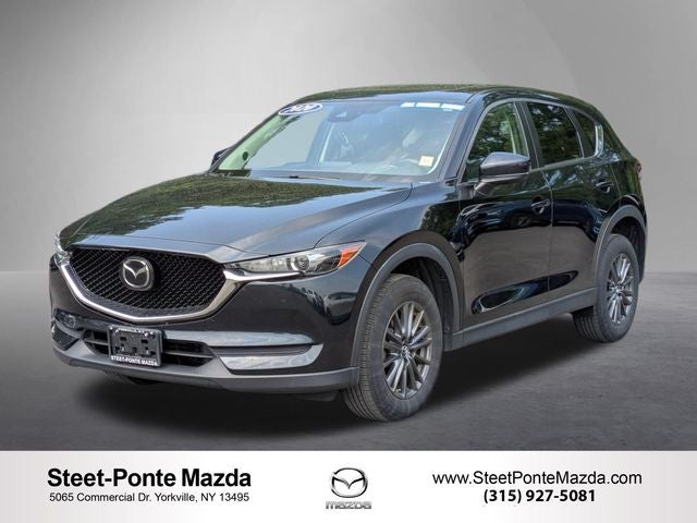 2020 Mazda Mazda CX-5 Touring in Jet Black Mica — front three-quarter view